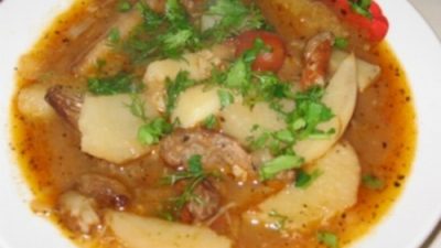 Татарский суп с мясом
