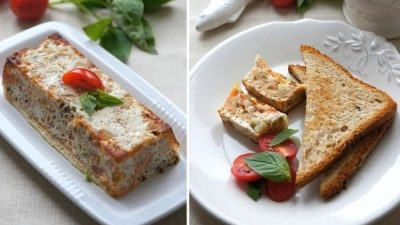 Террин из трески с базиликом