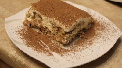 Тирамису с геркулесом и отрубями