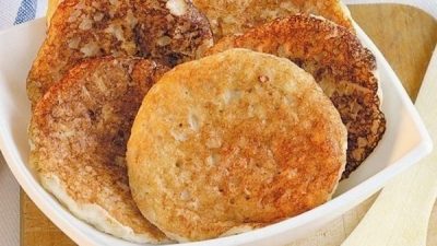 Тонкие сырники с овсянкой без муки