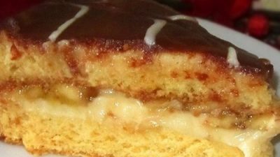 Торт «Чародейка» с бананом и шоколадом