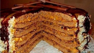 Торт из батончиков Марс со сливками
