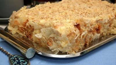 Торт Наполеон с коньяком