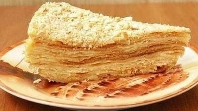 Торт «Наполеон» с яичным кремом