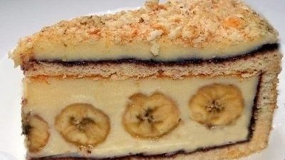 Торт с бананами и джемом