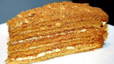 Торт с медом и заварным кремом «Рыжик»