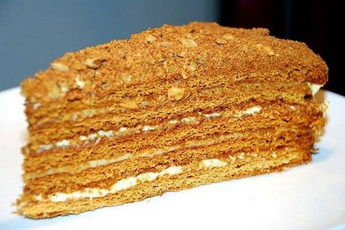 Ингредиенты для медового торта Рыжик: