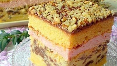 Торт «Секрет монашки» с творожным кремом