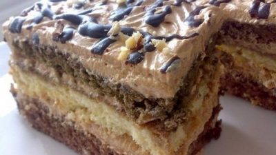 Торт «Шарлота» со вкусом кофе