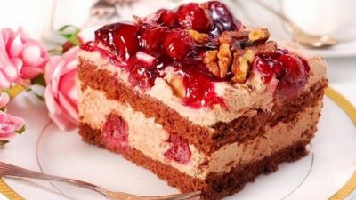 Торт «Сказка» с вином и сгущенкой