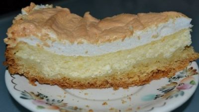 Торт «Слезы ангела» с творогом и суфле