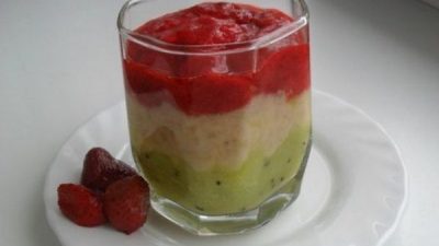 Трехслойный фруктово-ягодный мусс