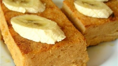 Творожная запеканка с бананом для детей