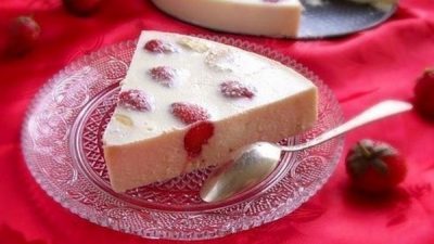 Творожно-фруктовый десерт-желе