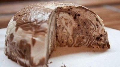 Творожно-шоколадный десерт с печеньем «Юбилейное»