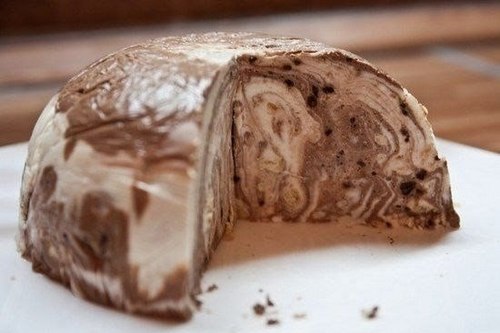 Творожно-шоколадный десерт с печеньем «Юбилейное»