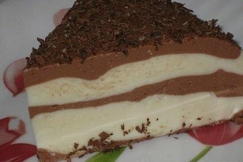 Творожно-шоколадный легкий десерт