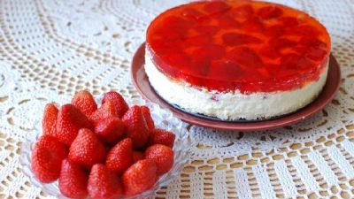 Творожно-шоколадный торт с желе