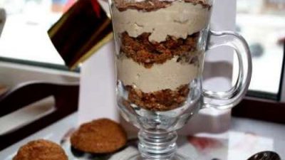 Творожное капучино с шоколадом