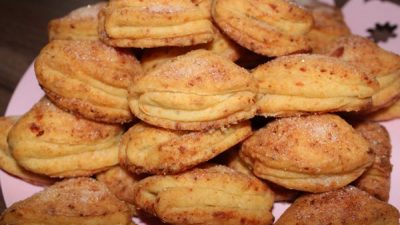 Творожное печенье «Поцелуйчики» в духовке