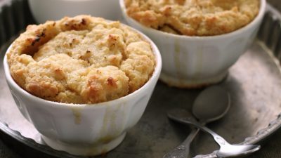 Творожное суфле с яблоками за 15 минут