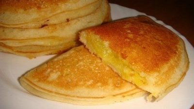 Творожные блины-пирожки с начинкой