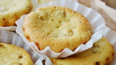Творожные кексы с киви и бананом
