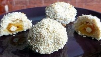 Творожные конфеты с курагой и кешью