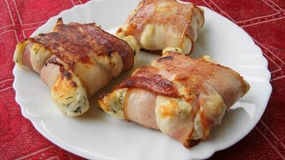 Творожные сырники в беконе