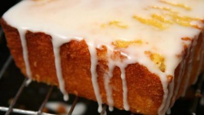 Творожный кекс в сахарной глазури