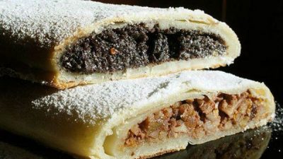 Творожный штрудель с двумя начинками