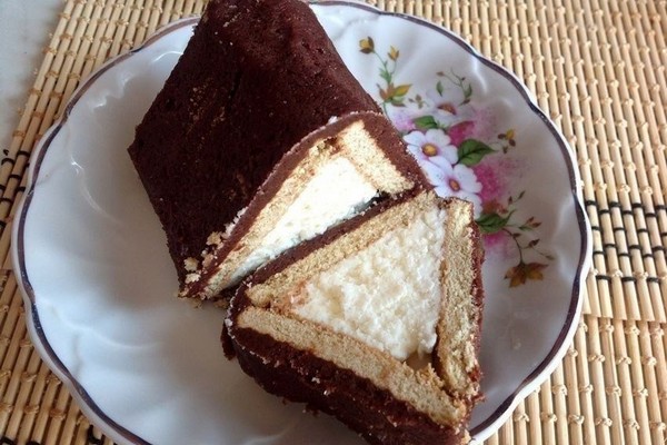 Творожный торт «Домик» без выпечки