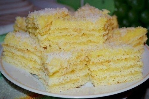 Бисквитный торт «Рафаэлло»