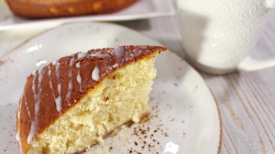 Быстрый банановый кекс на сгущенке