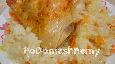 Рис с курицей в духовке