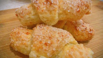 Творожные рогалики в духовке