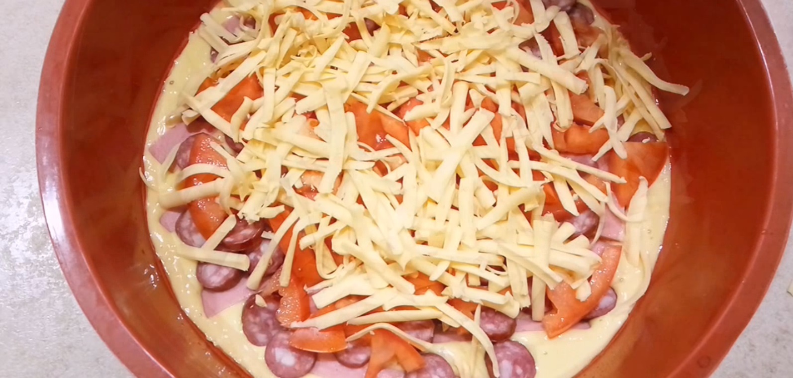 быстрая пицца в духовке заливное тесто фото 103