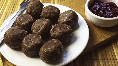 Ленивые вареники из творога с какао