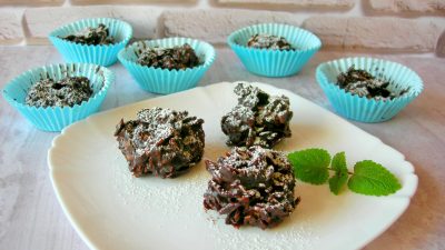 Шоколадный десерт из кукурузных хлопьев