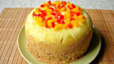 Слоеный салат «Пасхальный кулич»