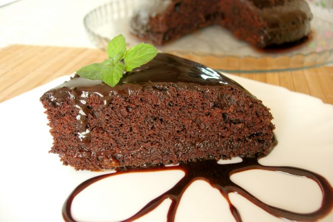 Шоколадный постный торт