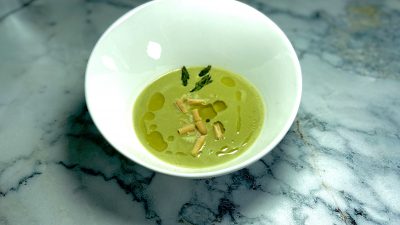 Крем-суп из спаржи со сливками