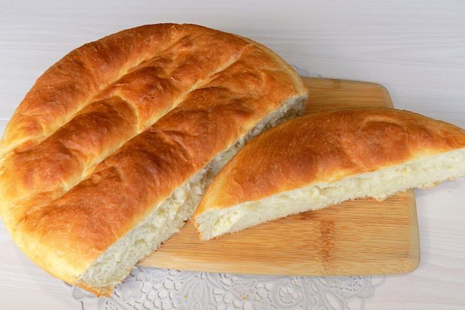 Хлеб на молоке с сухими дрожжами в духовке