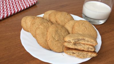 Овсяное печенье из овсяной муки с медом и корицей