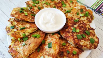 Оладьи из капусты с сыром