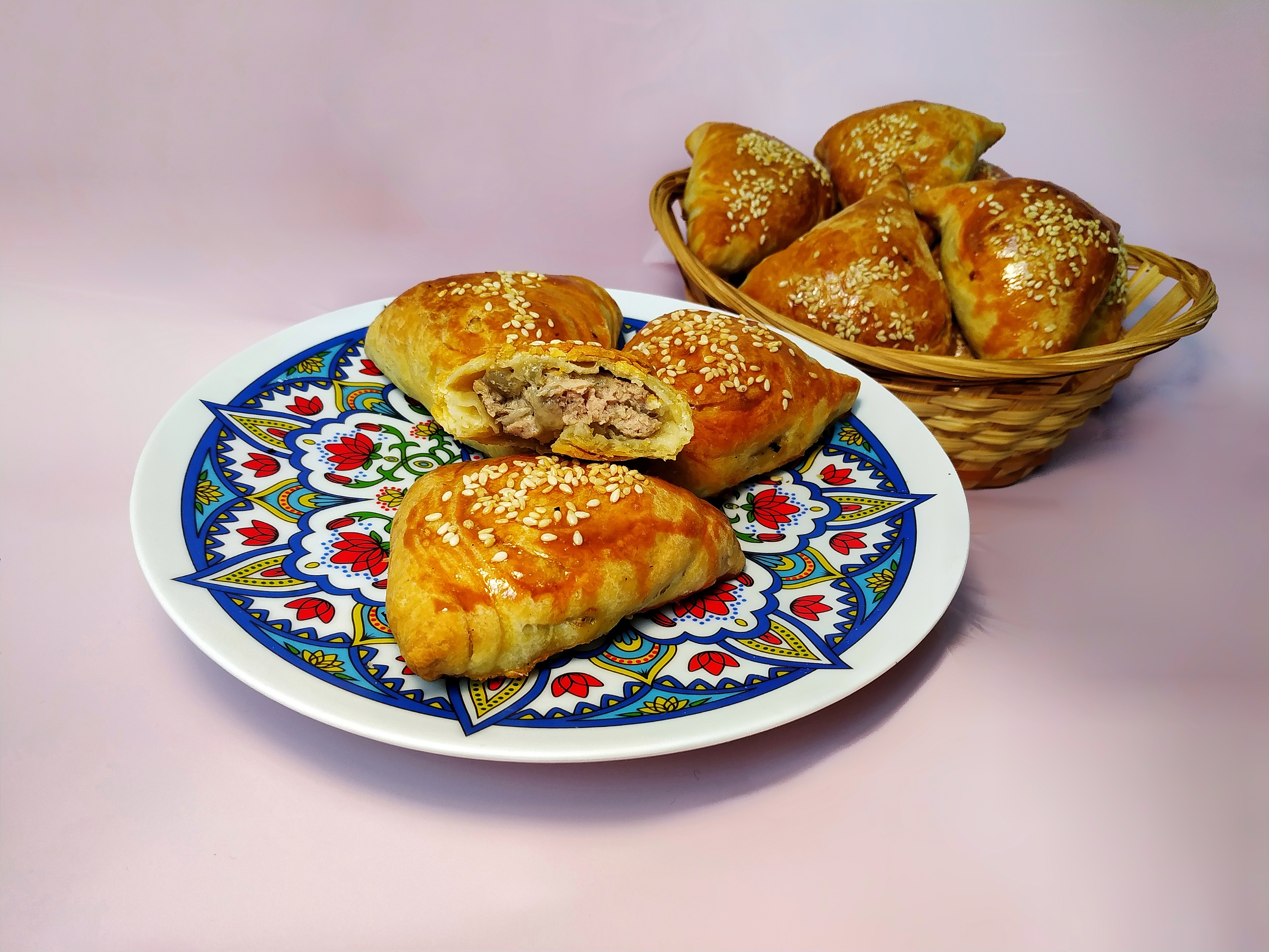 Узбекская слоеная самса, пошаговый рецепт с фото от автора Наталия Марачева на ккал