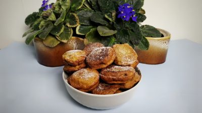 Пончики с бананом на завтрак