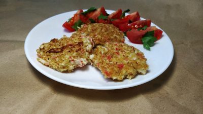 Котлеты из крабовых палочек в панировке