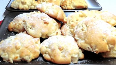Мягкое итальянское яблочное печенье с сухофруктами