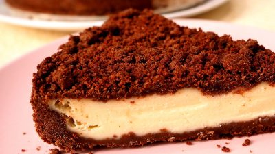 Королевский пирог из шоколадной крошки с творогом